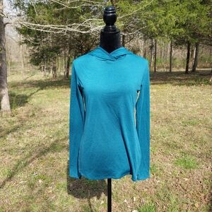 BCG Teal Hooded Women's Top